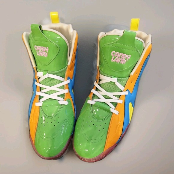 Reebok Hasbro Kamikaze 2 CandyLand Mens 13 GZ8825 Hightop Leather Glossy EUC - Picture 6 of 15